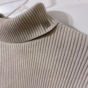 Ralph Lauren Tan Turtleneck Knit Sweater